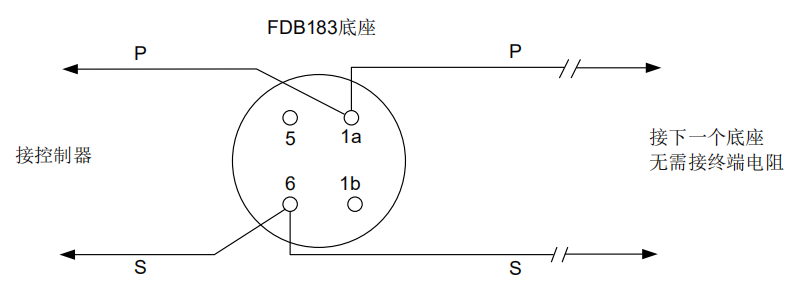 FDO183S点型光电感烟山西探测器接线图